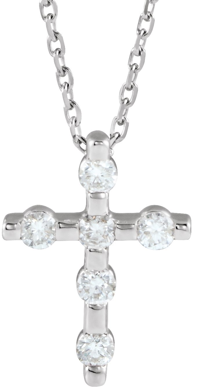 Accented Cross Necklace or Pendant