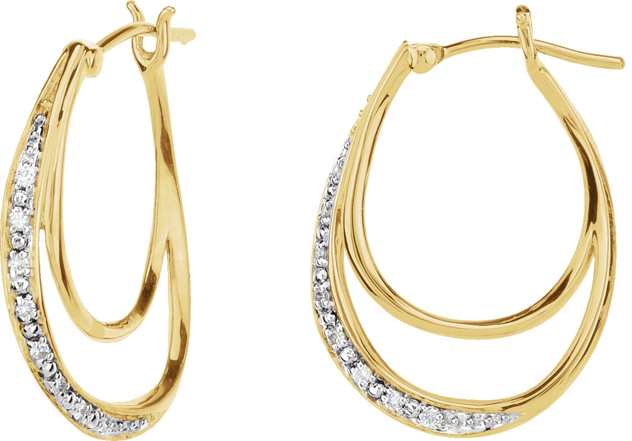 Accented Hoop Earrings