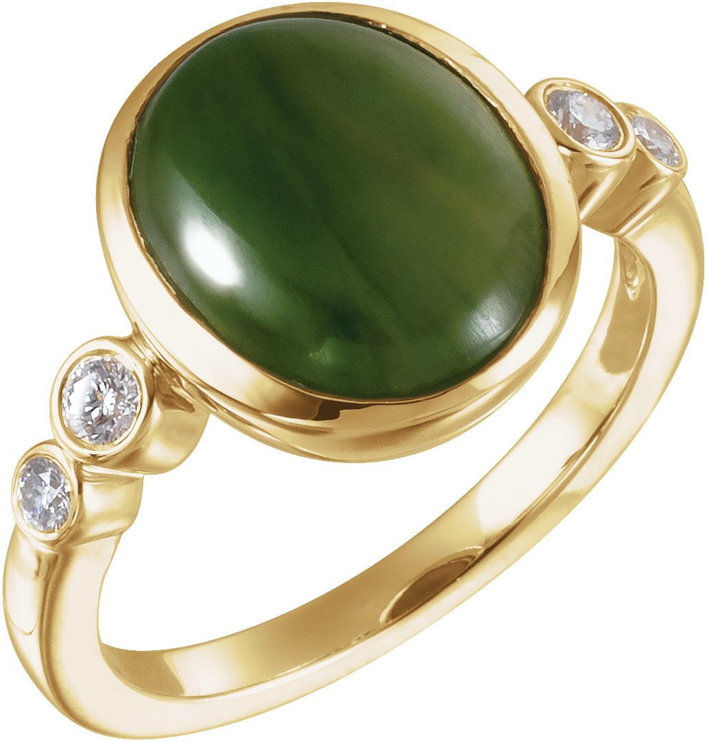 Accented Bezel-Set Ring