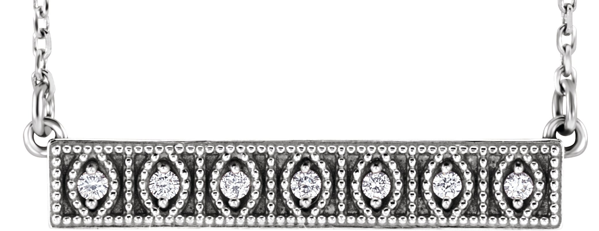 Accented Bar Necklace or Center