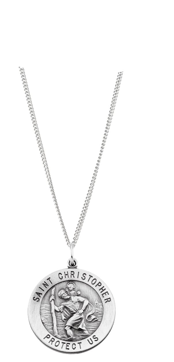 St. Christopher Medal Necklace or Pendant