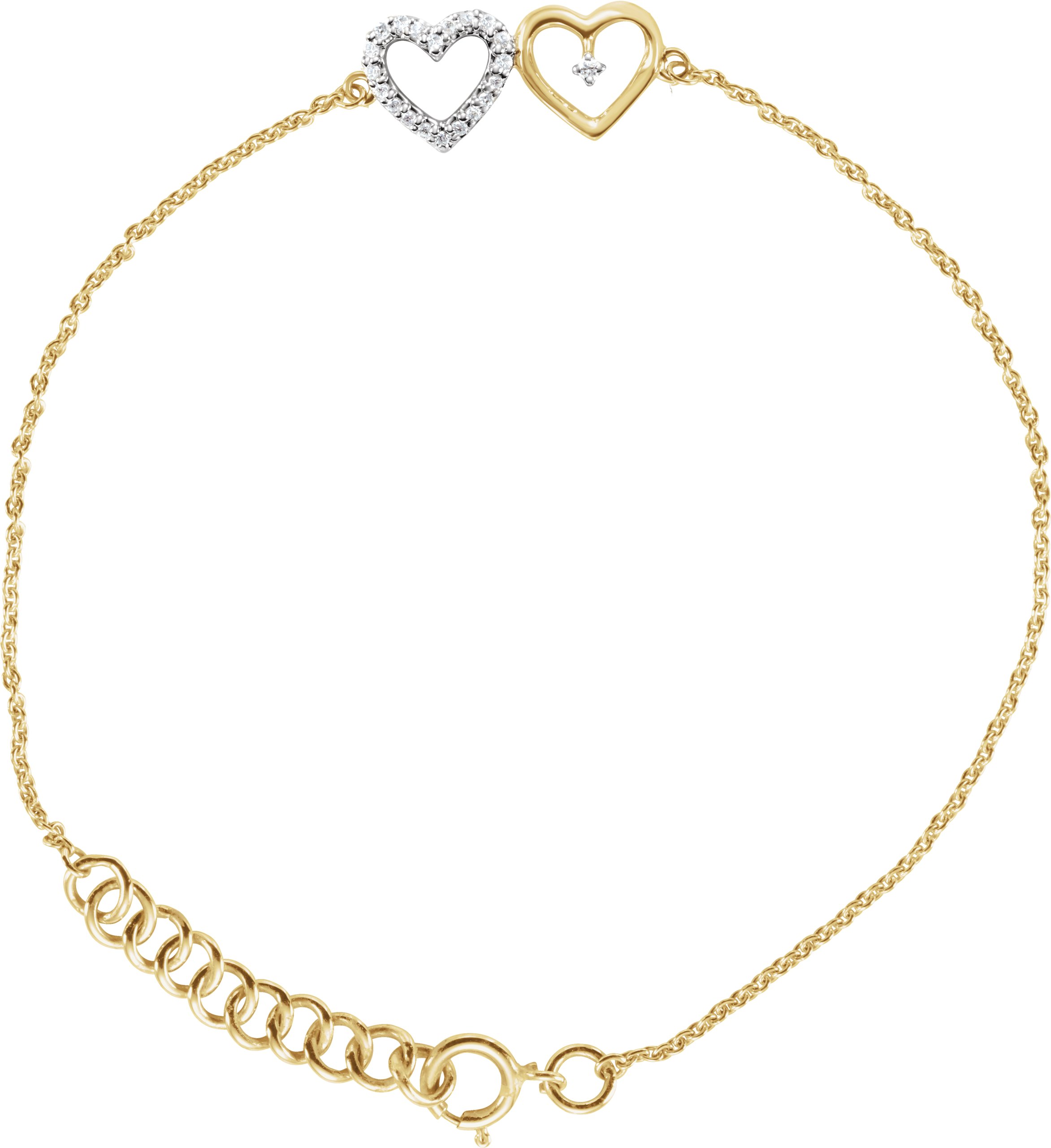 Double Heart Bracelet