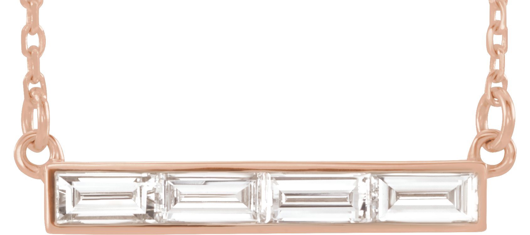 Baguette Bar Necklace or Center