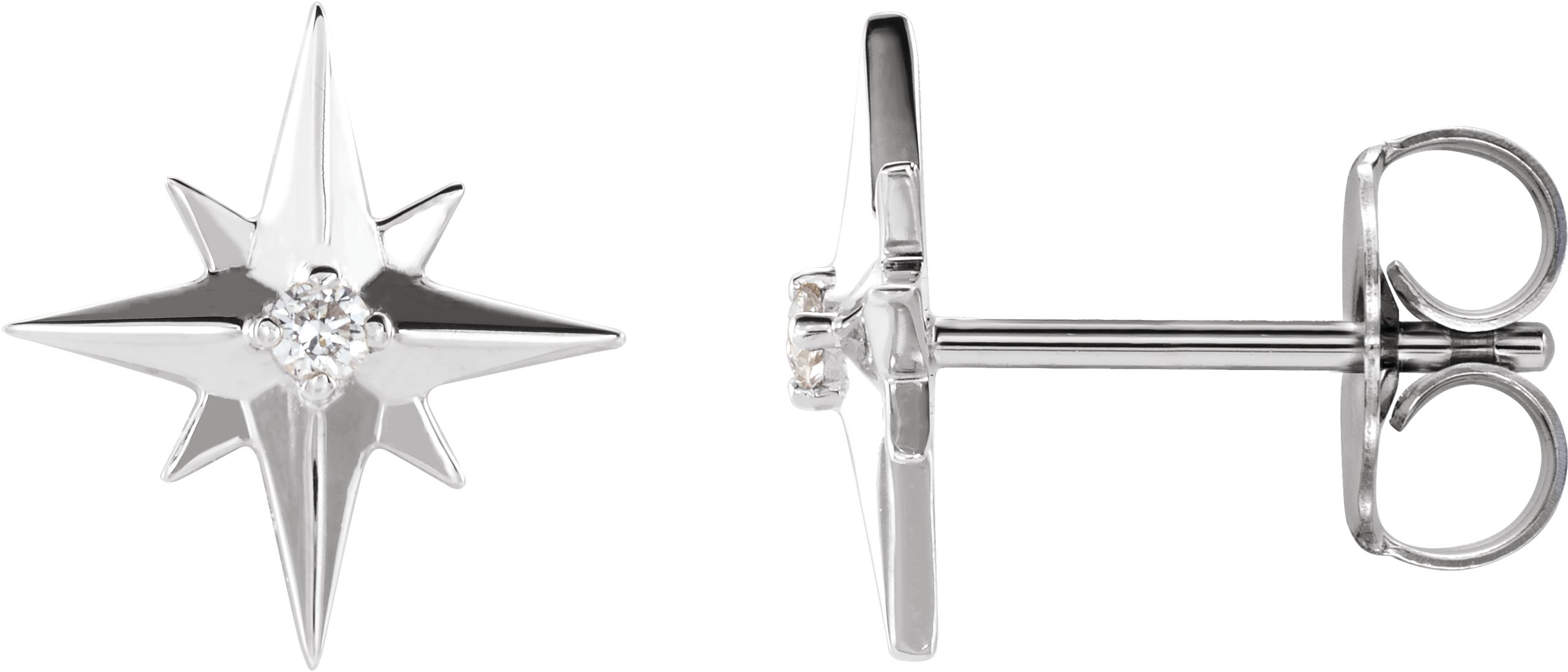 Accented Star Earrings