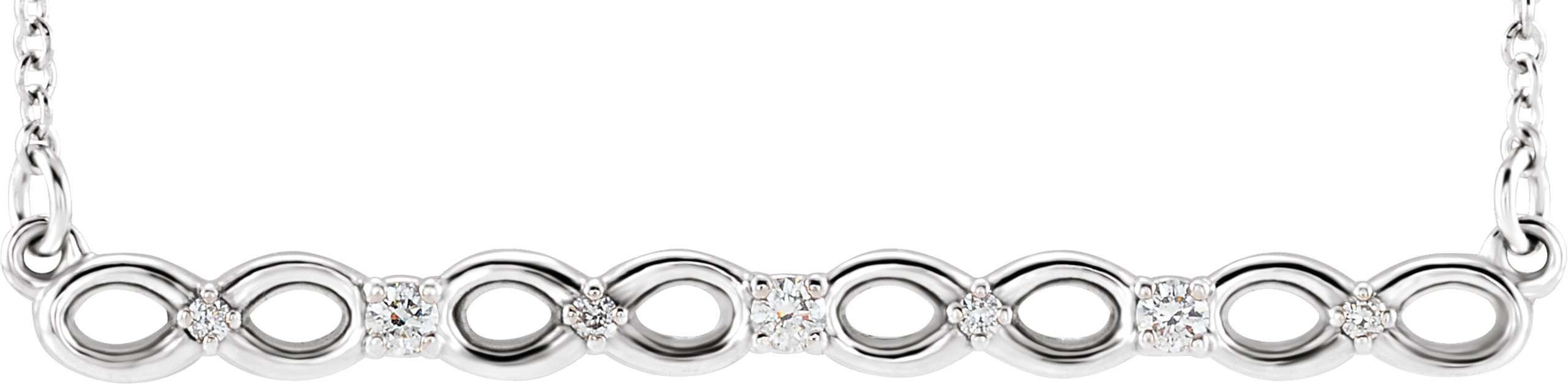 Infinity-Inspired Bar Necklace or Center