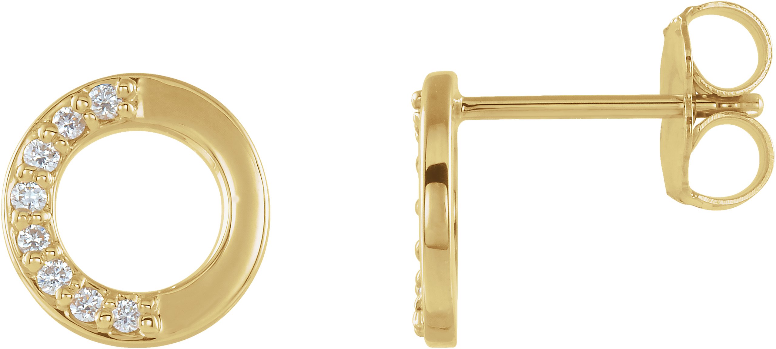 Accented Circle Earrings