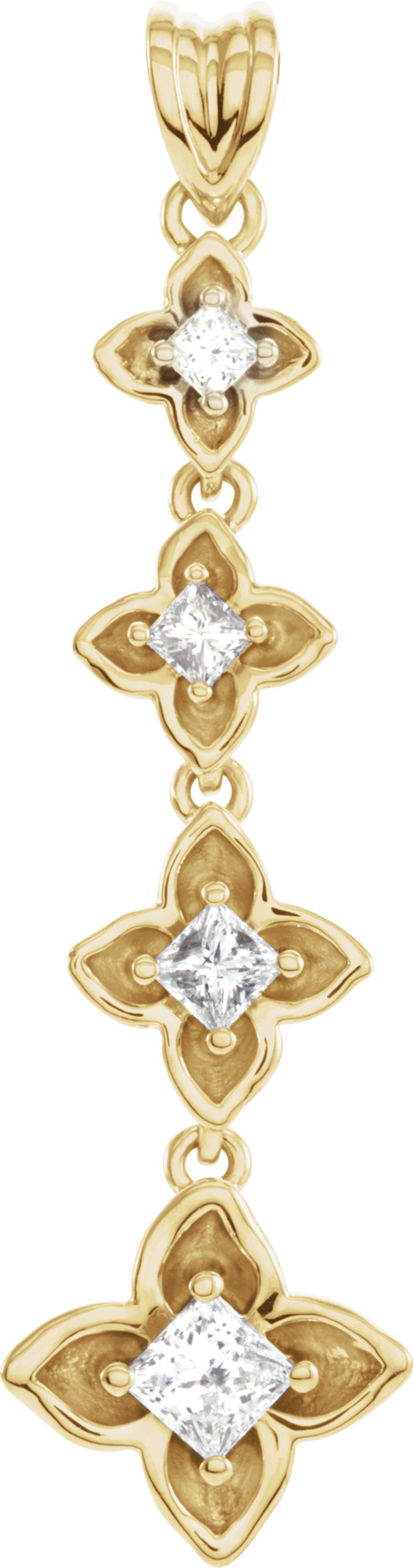 Journey Floral Graduated Pendant