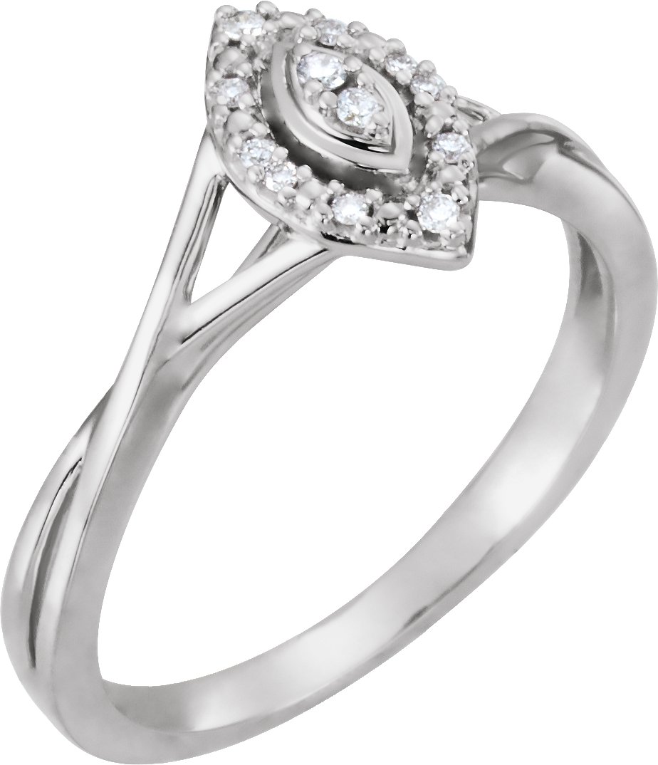 Halo-Style Criss-Cross Ring