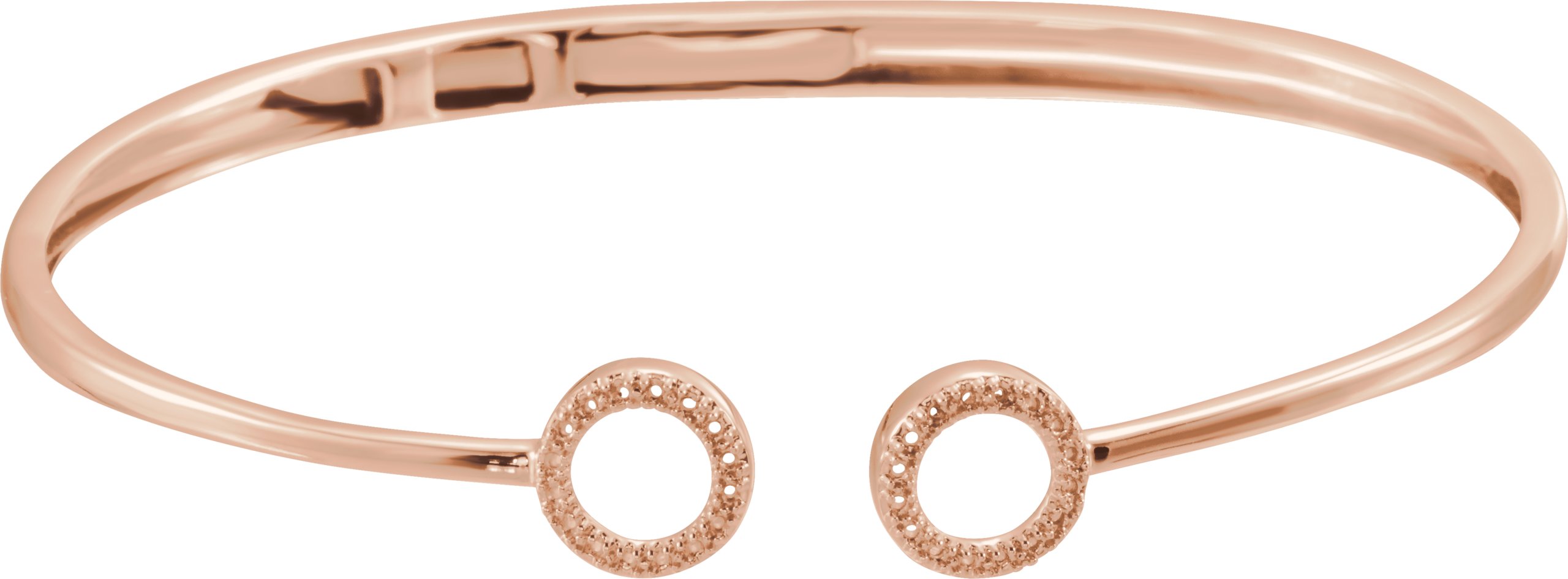 Circle Hinged Cuff Bracelet