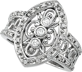 Accented Right Hand Ring