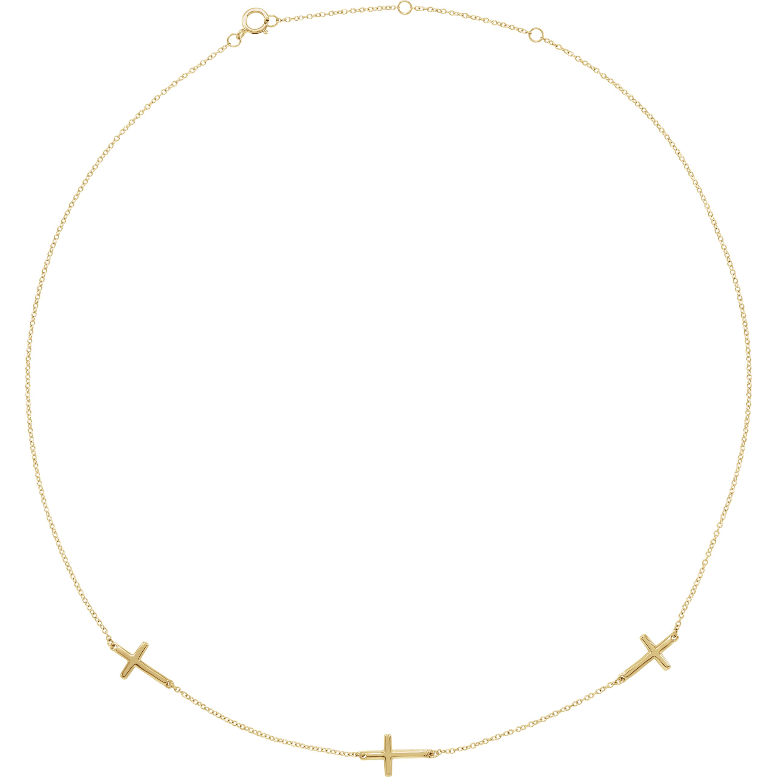 Cross Station Necklace