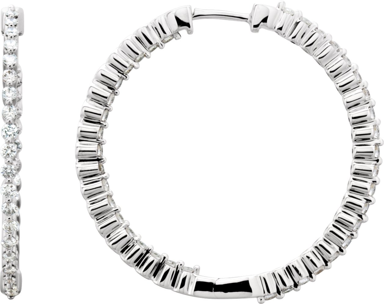Inside-Outside Hinged Hoop Earrings