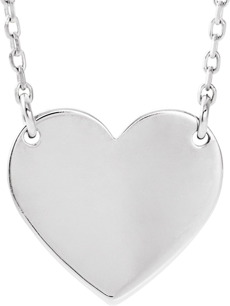 Engravable Heart Necklace