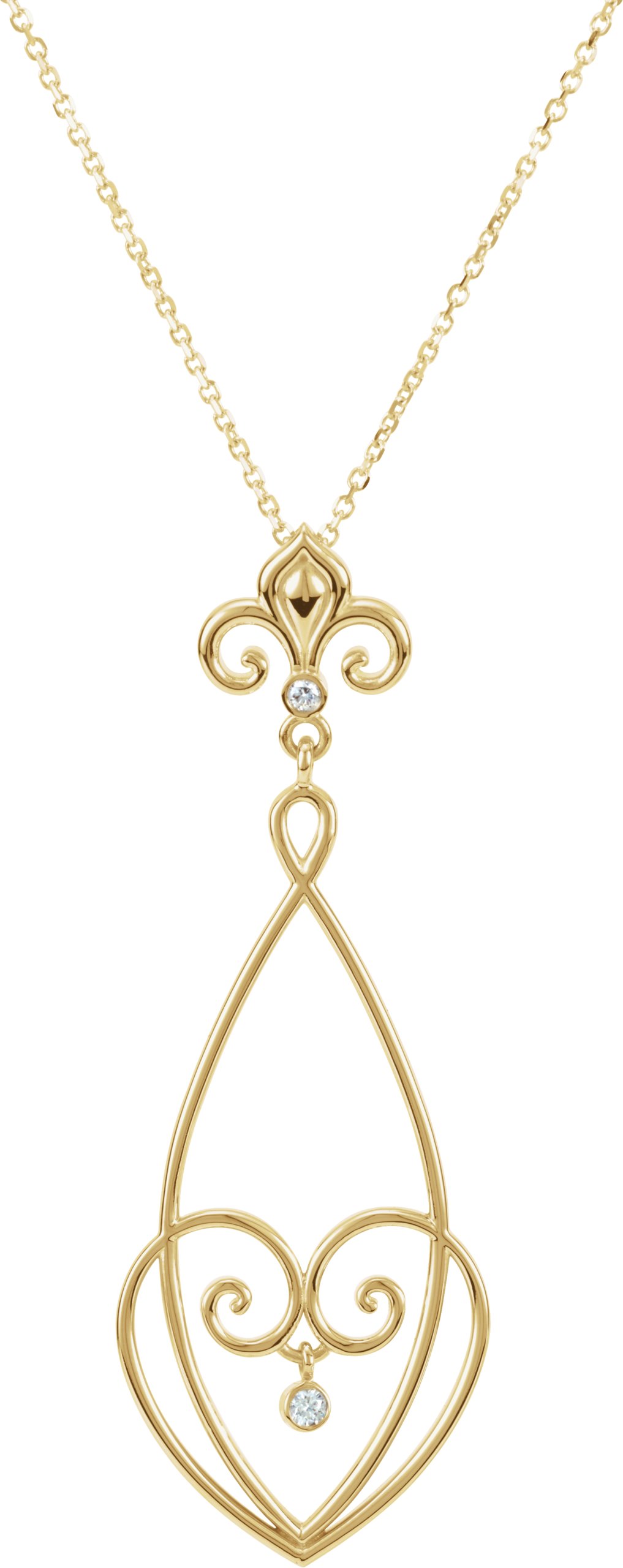 Fleur-de-lis Necklace or Pendant