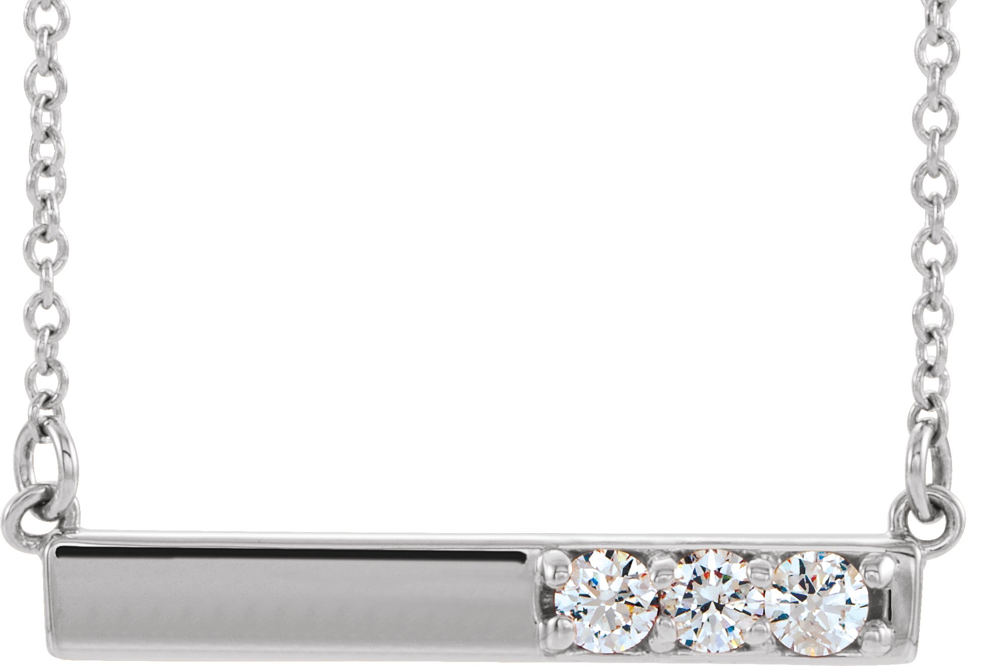Accented Bar Necklace or Center
