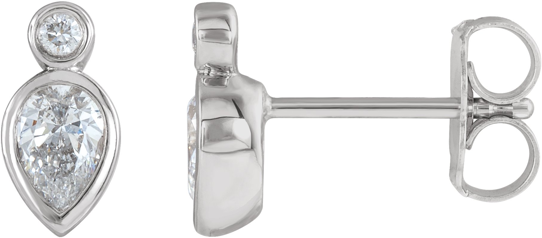 Bezel-Set Earrings