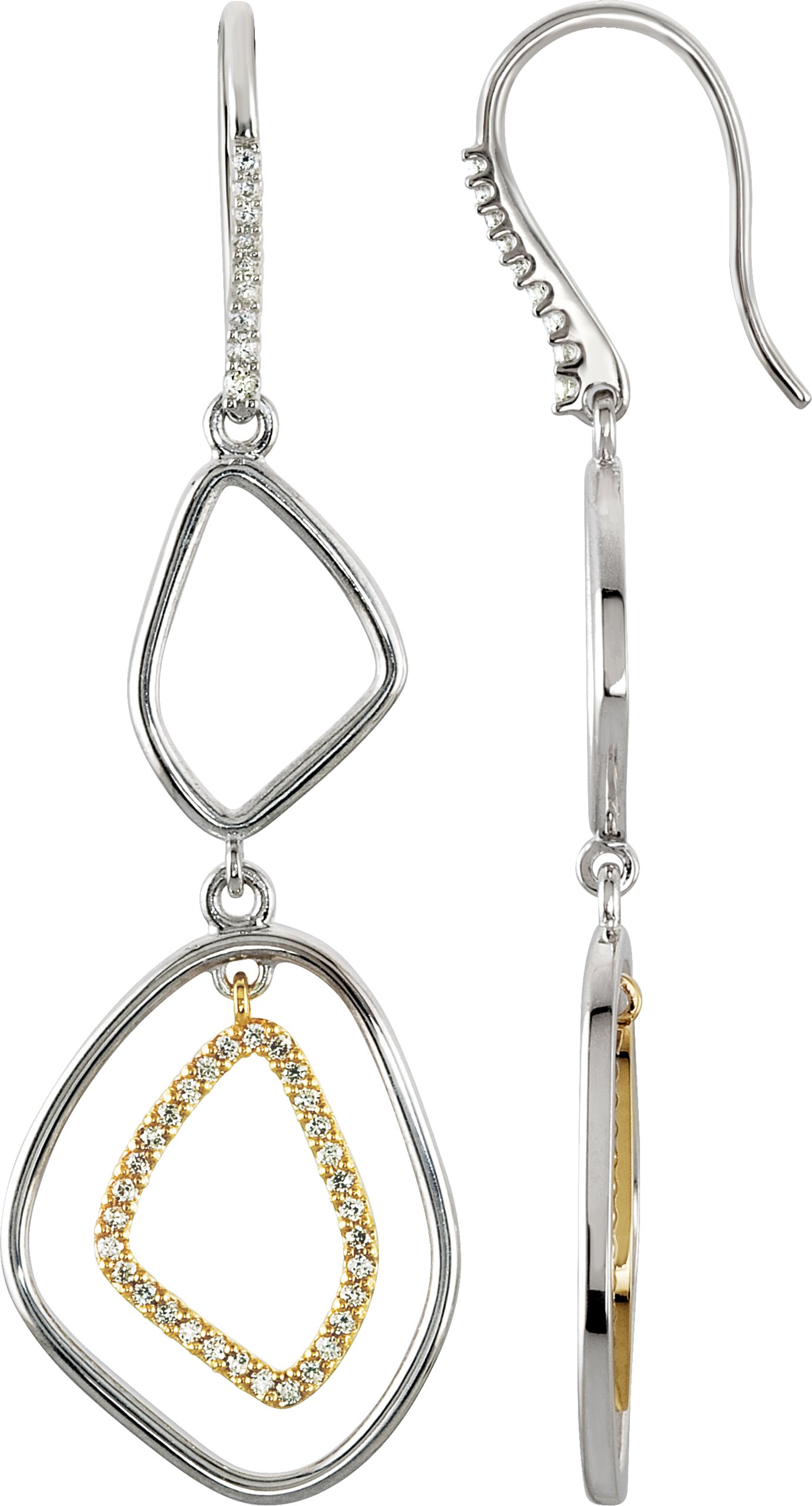 Open Silhouette Dangle Earrings