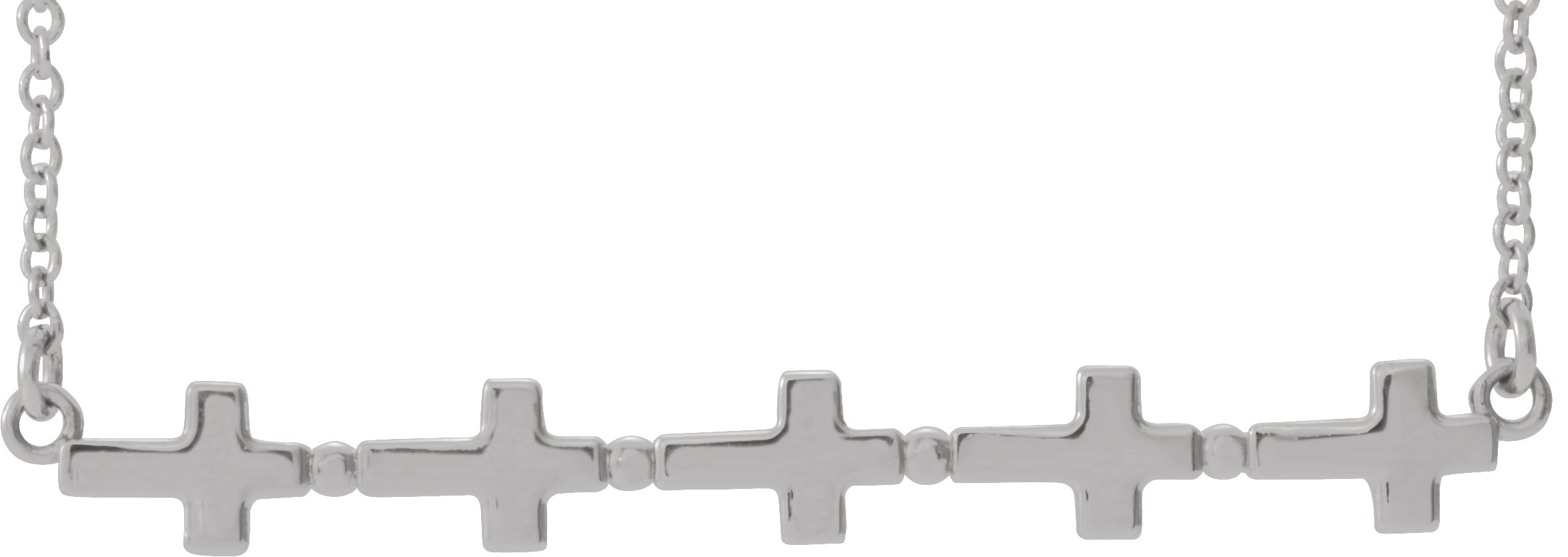 Sideways Cross Bar Necklace or Center