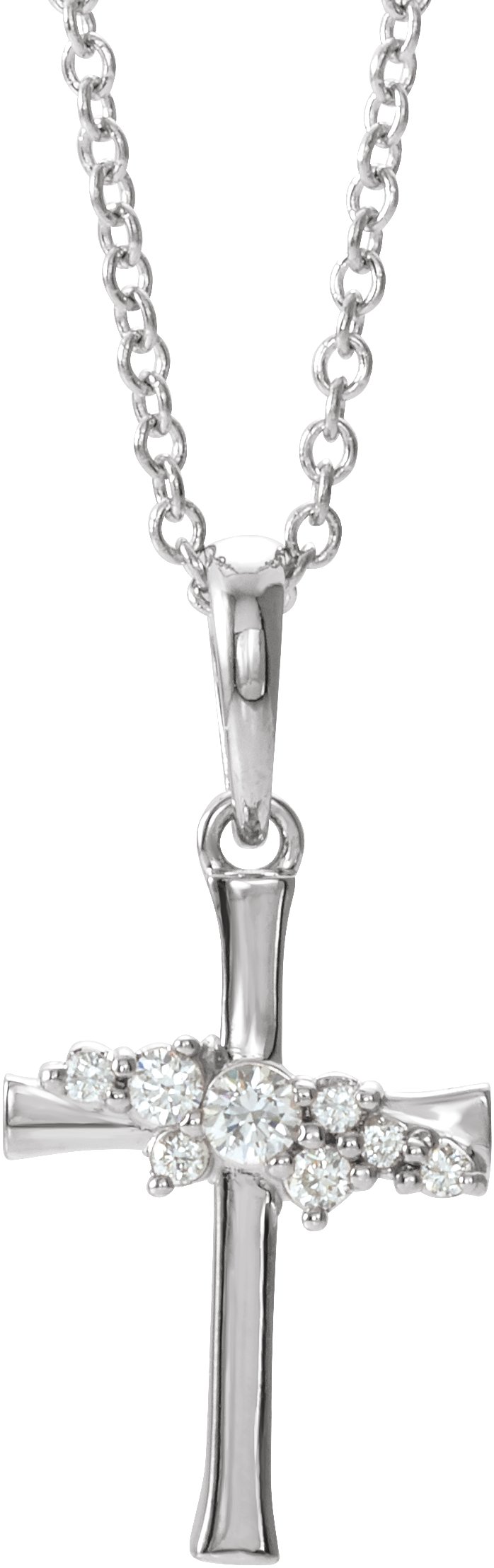 Cluster Cross Necklace or Pendant