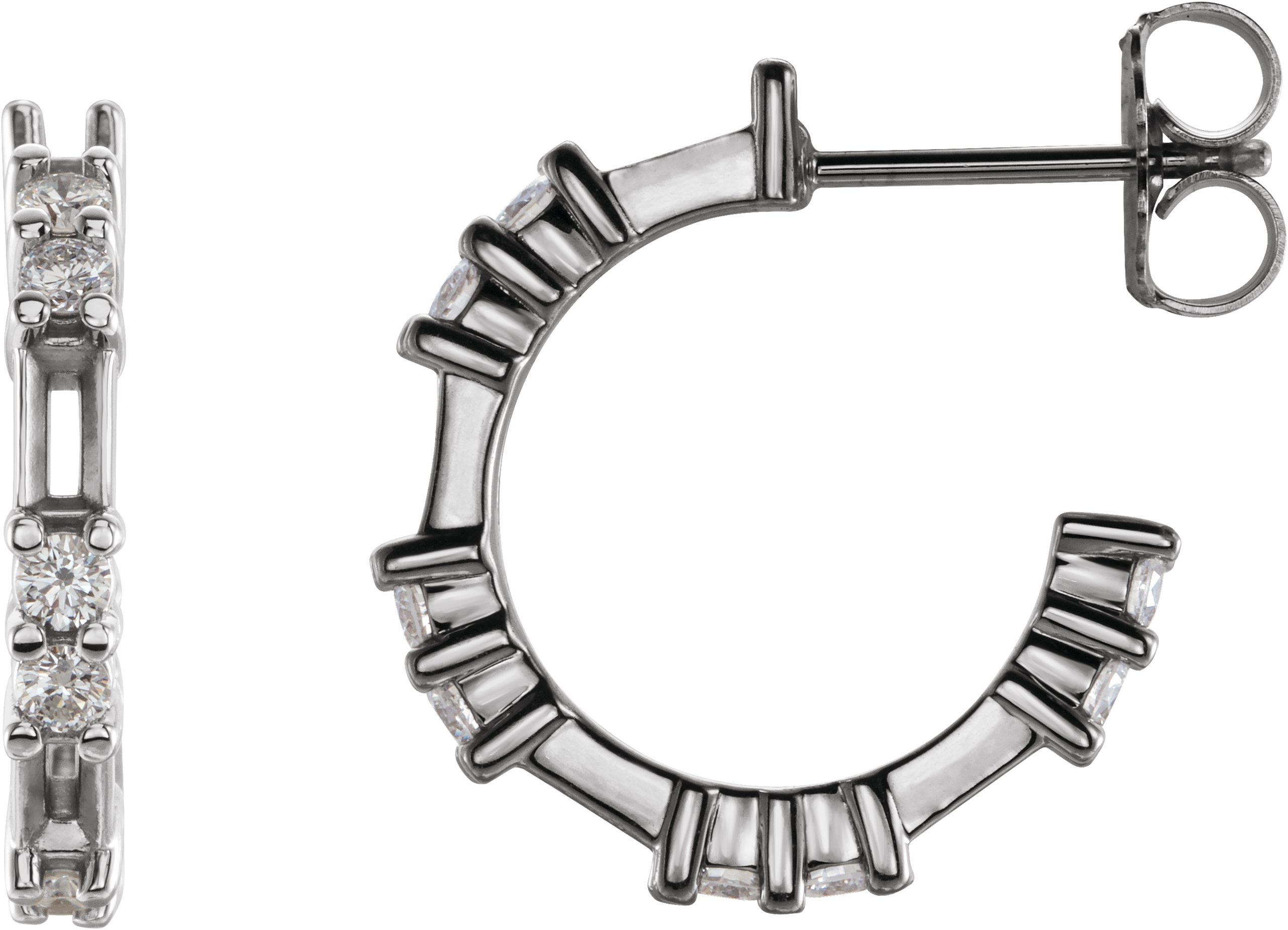 Accented Hoop Earrings