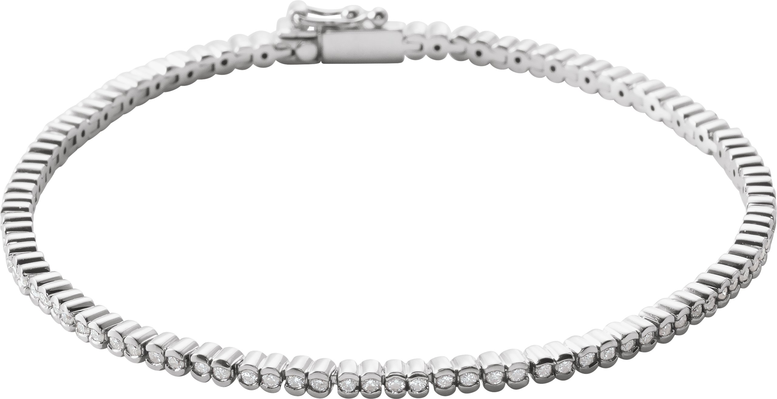 Bezel-Set Line Bracelet