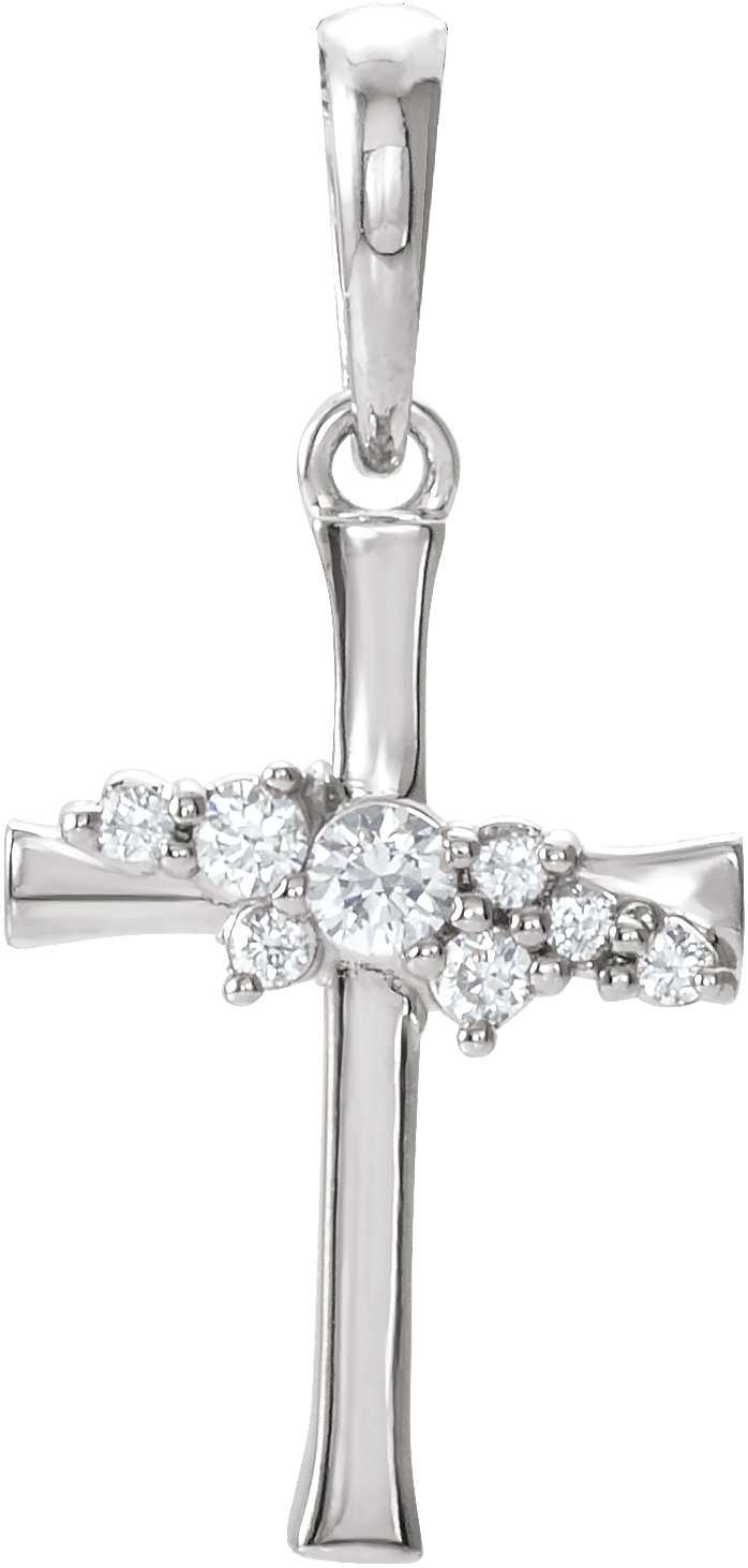 Cluster Cross Necklace or Pendant