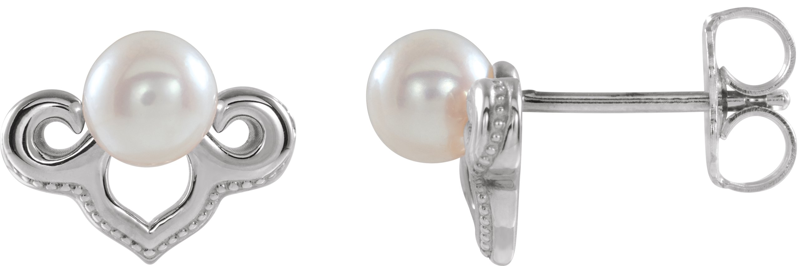 Vintage-Inspired Pearl Earrings
