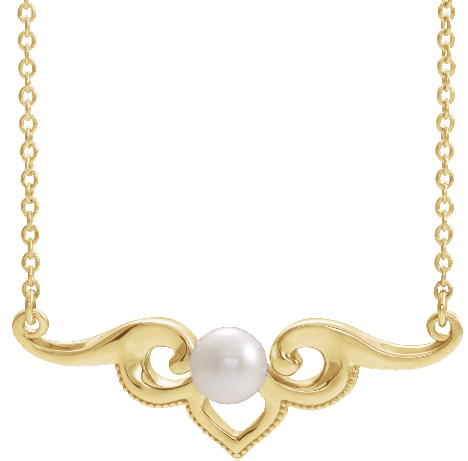 Vintage-Inspired Pearl Necklace or Center