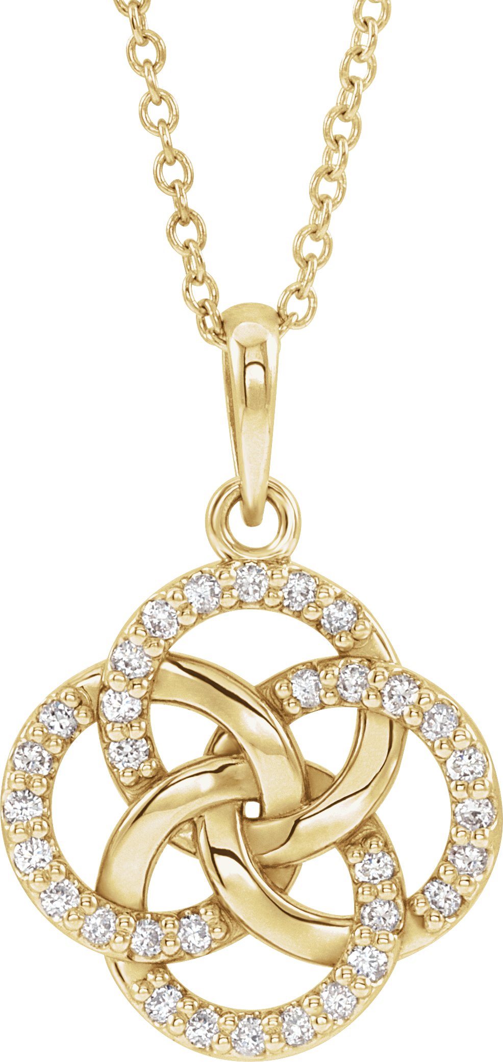 Five-Fold Celtic-Inspired Necklace or Pendant