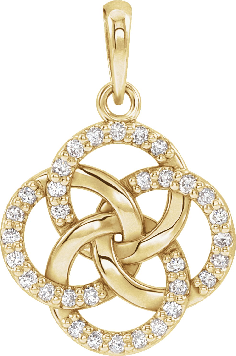 Five-Fold Celtic-Inspired Necklace or Pendant