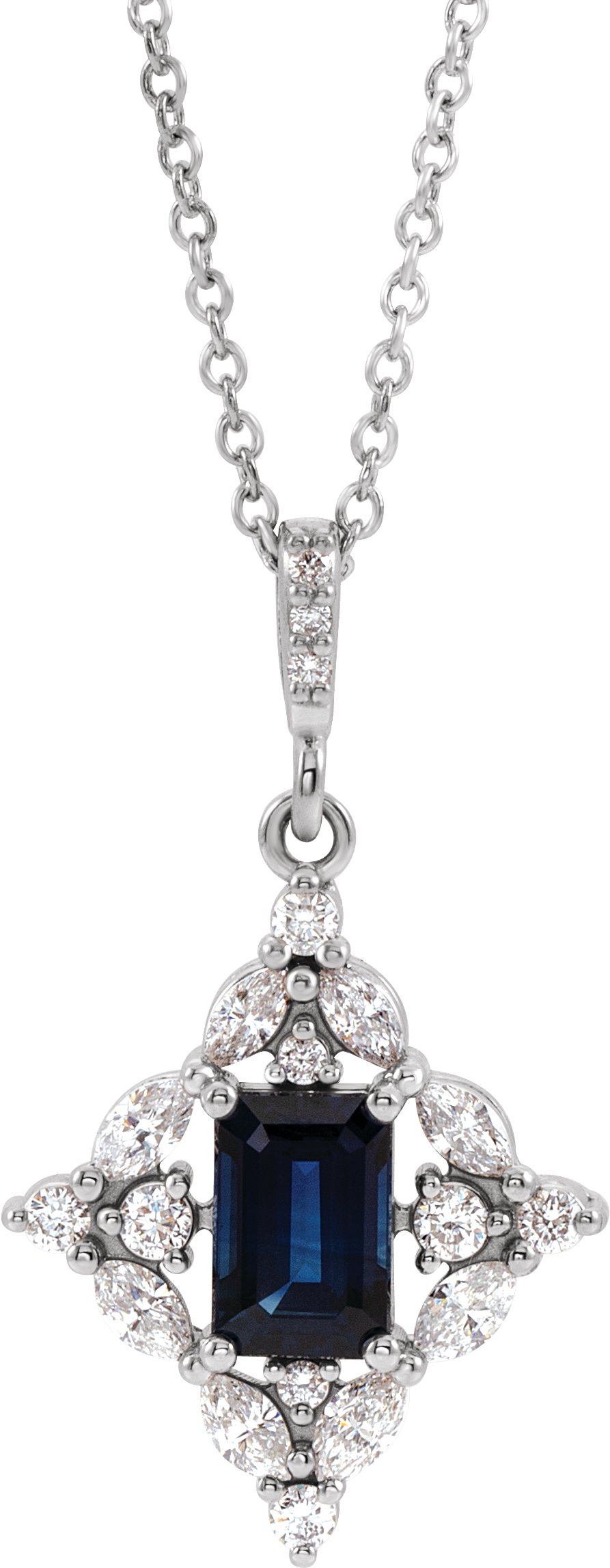 Halo-Style Necklace or Pendant