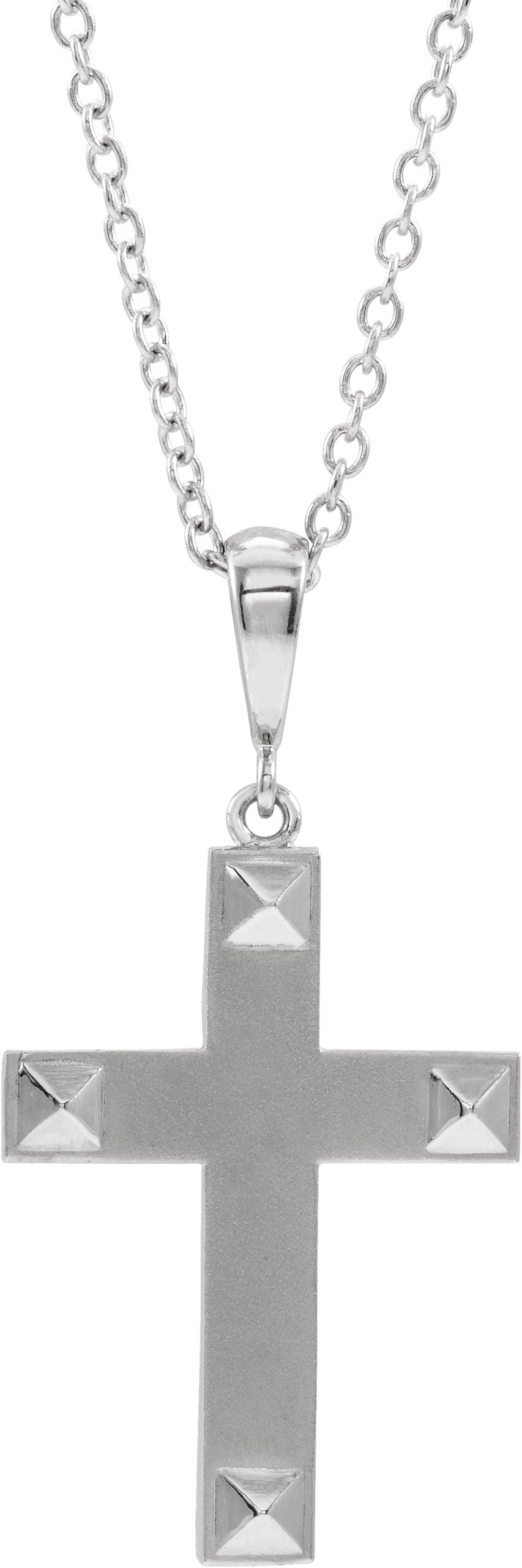 Geometric Cross Necklace or Pendant