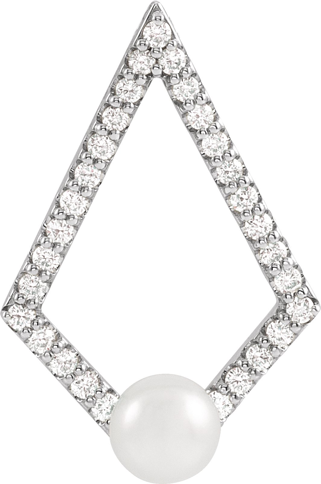 Pearl Geometric Necklace or Pendant