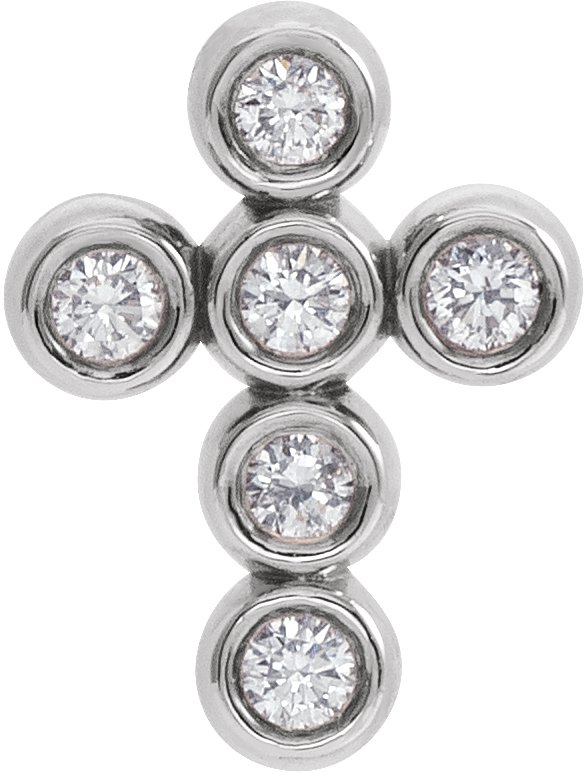 Bezel-Set Cross Necklace or Pendant