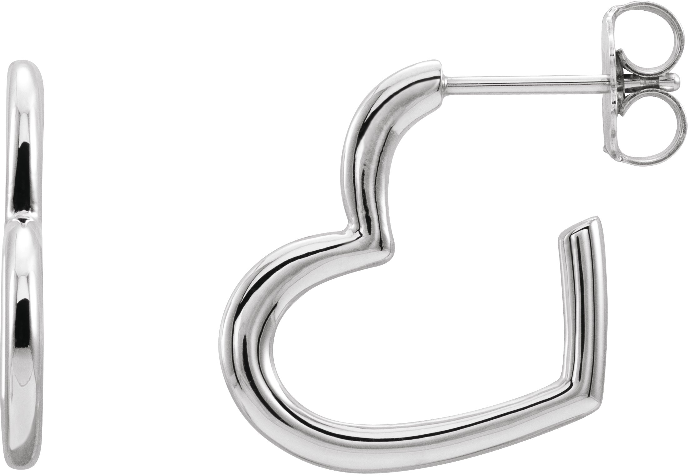 Heart Hoop Earrings