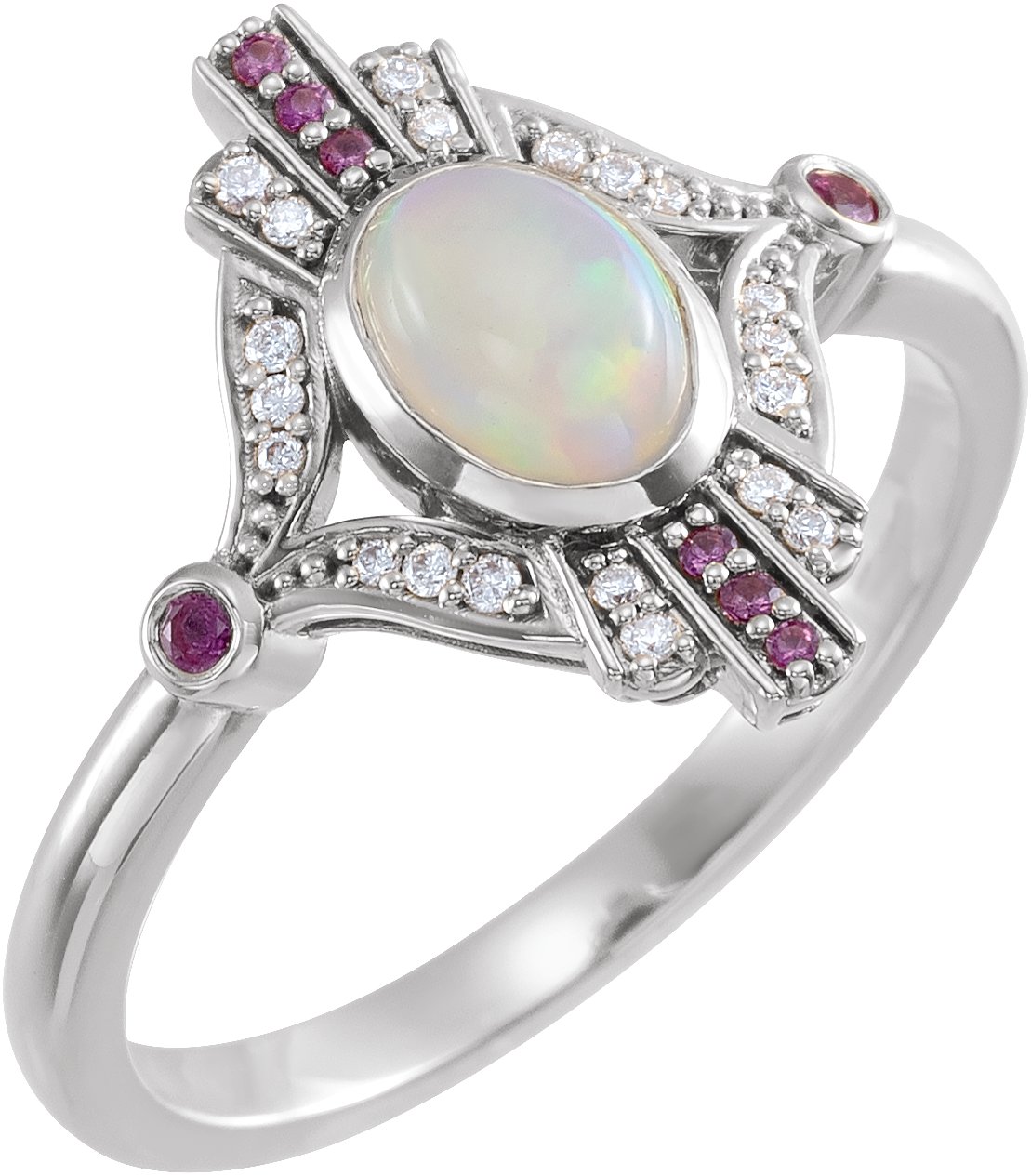 Accented Cabochon Ring