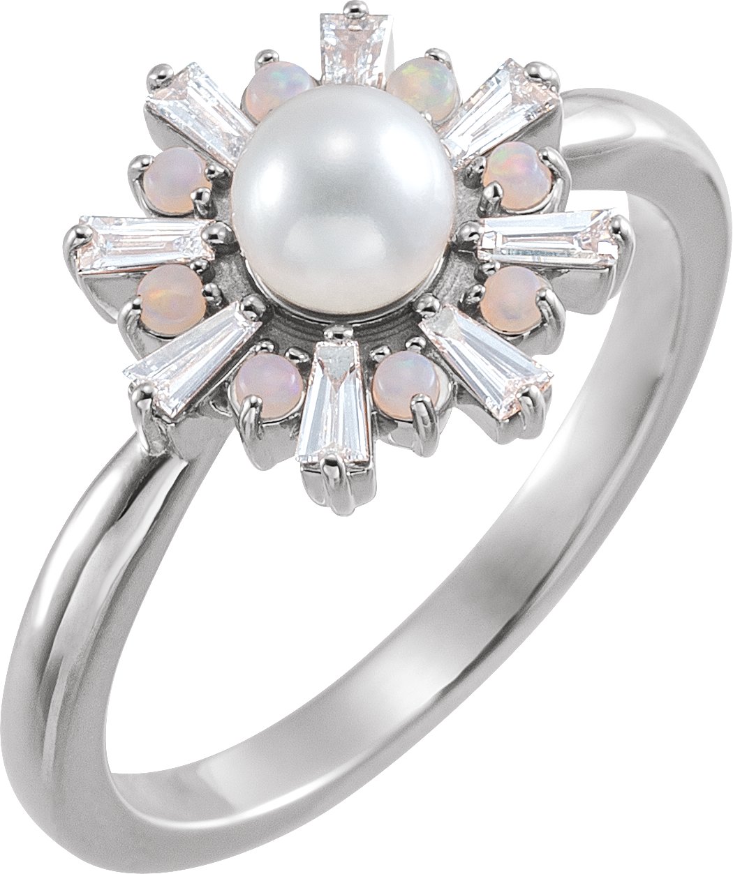 Accented Pearl Ring