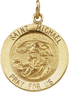 St. Michael Medal Necklace or Pendant