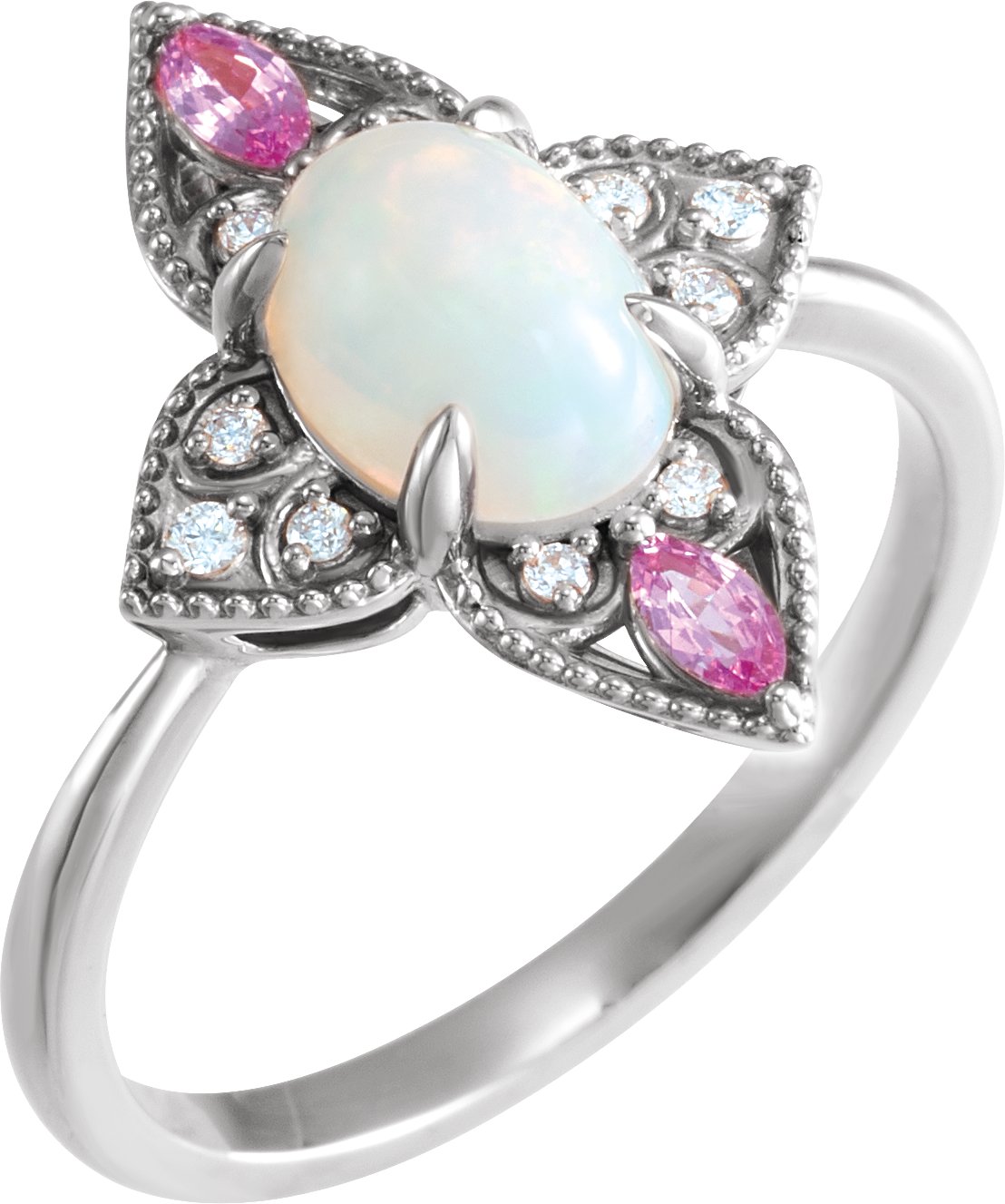Vintage-Inspired Cabochon Ring