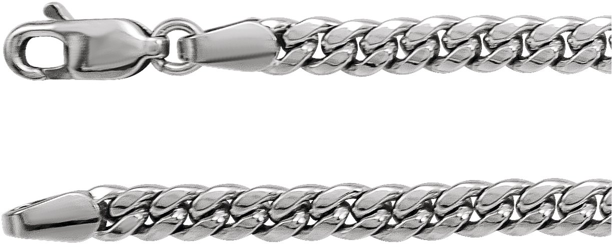 3.5 mm Cuban Link Curb Chain