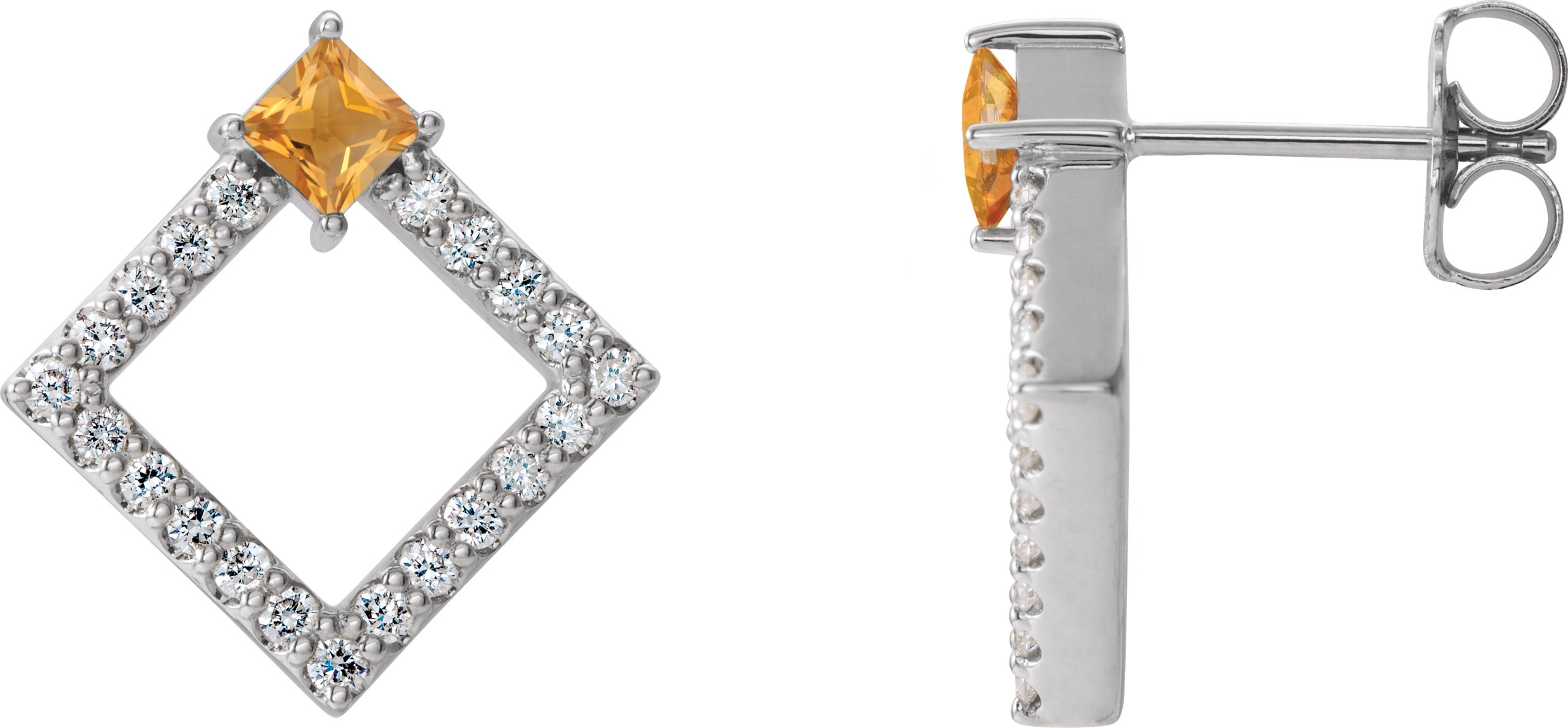 Accented Geometric Earrings   