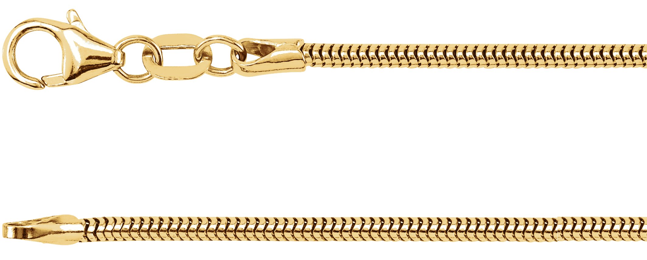 1.5 mm Round Snake Chain