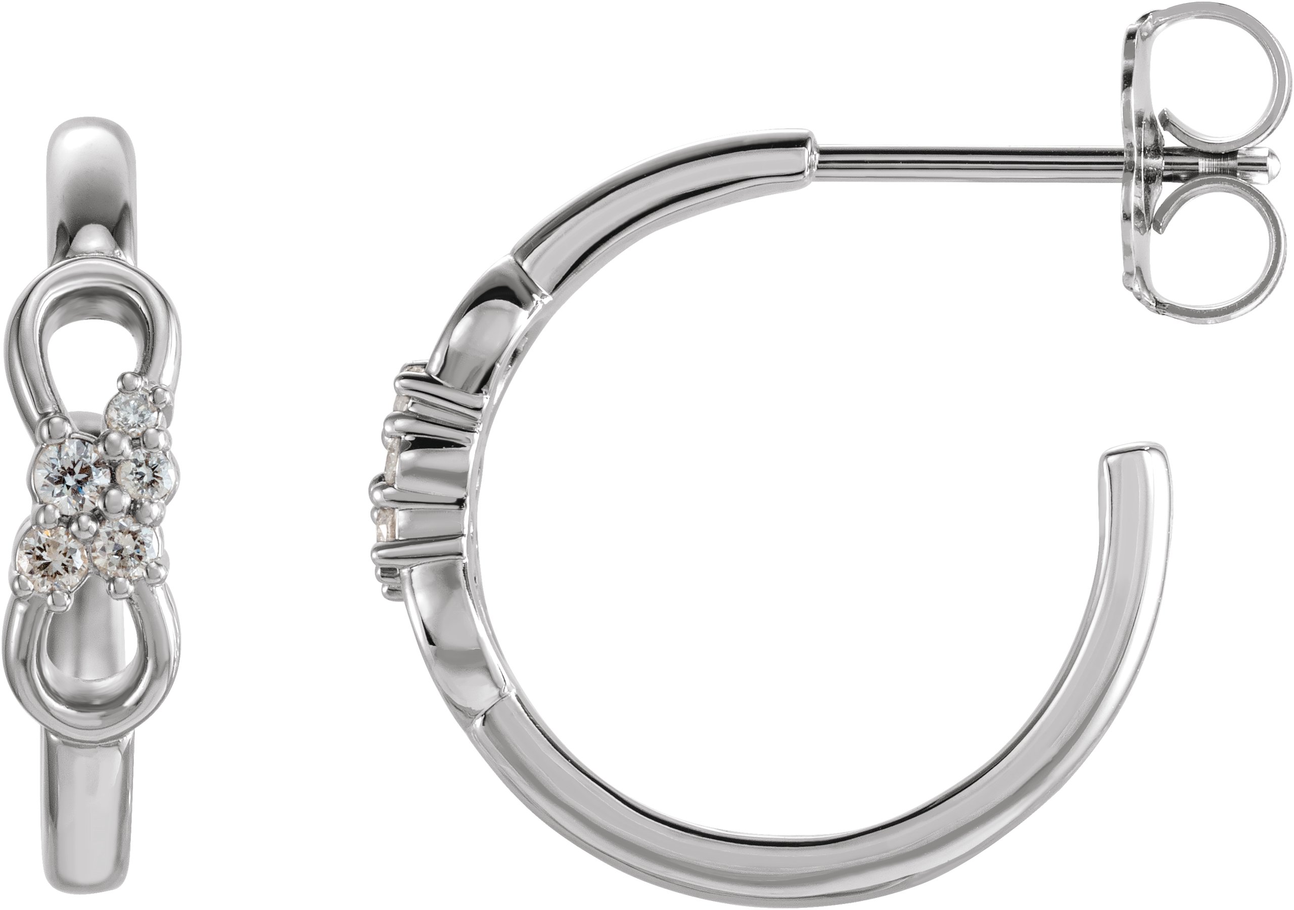 Infinity-Inspired Hoop Earrings