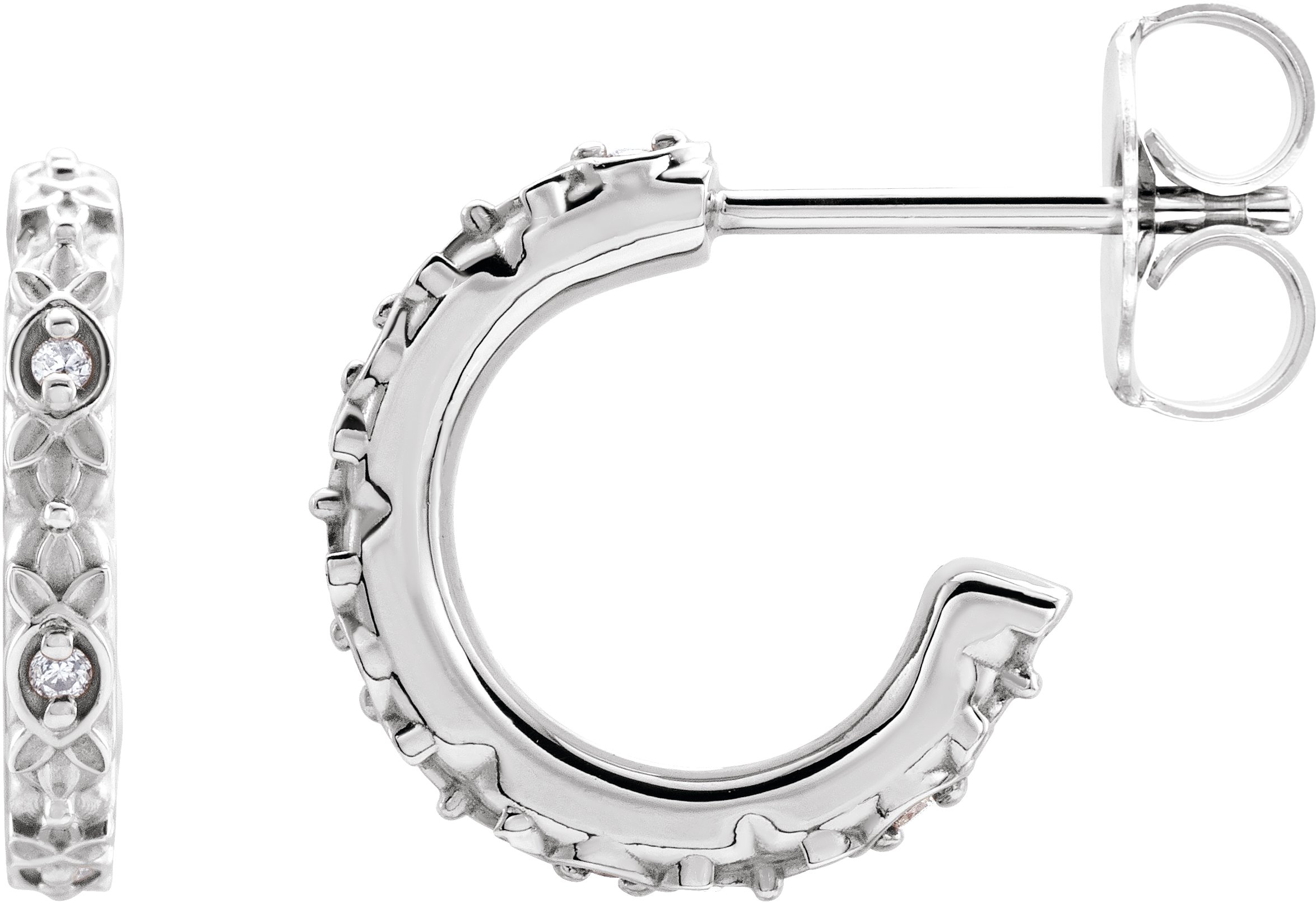 Vintage-Inspired J-Hoop Earrings