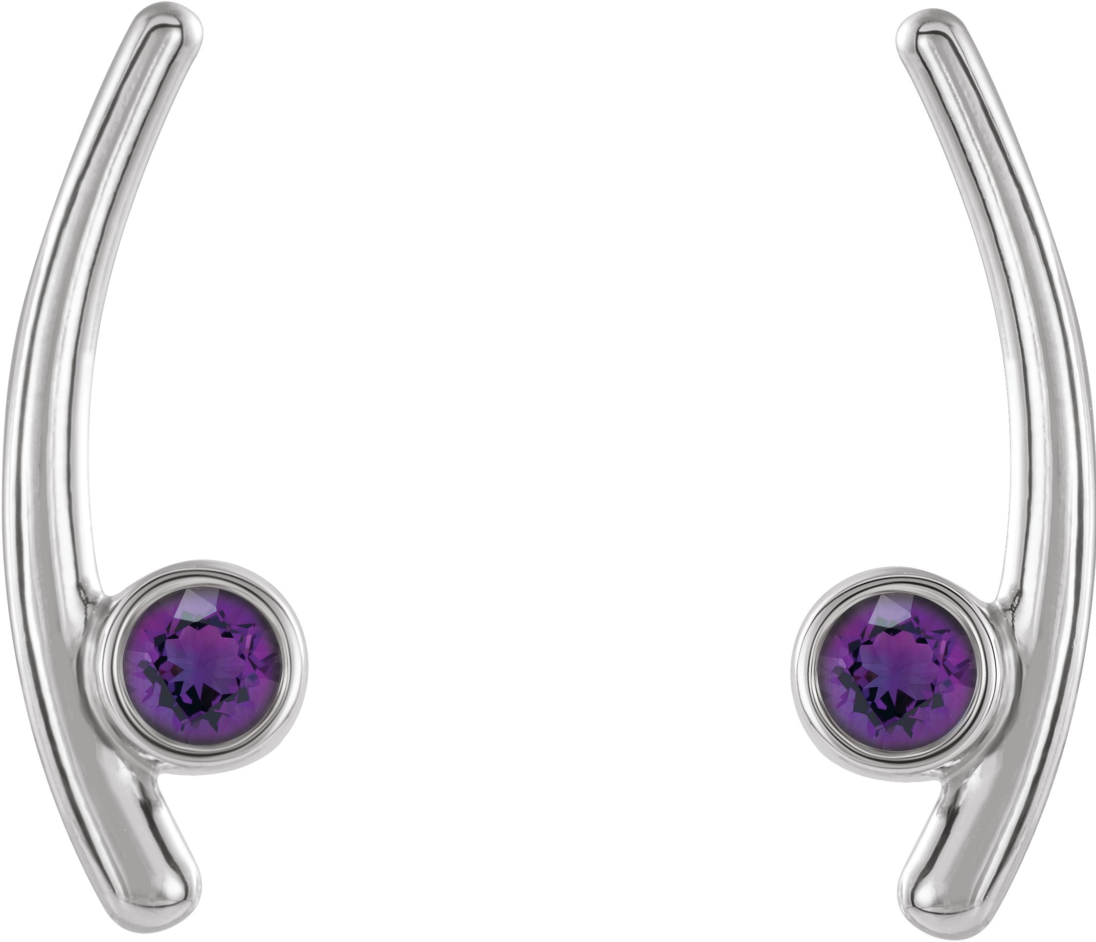 Bezel-Set Ear Climbers