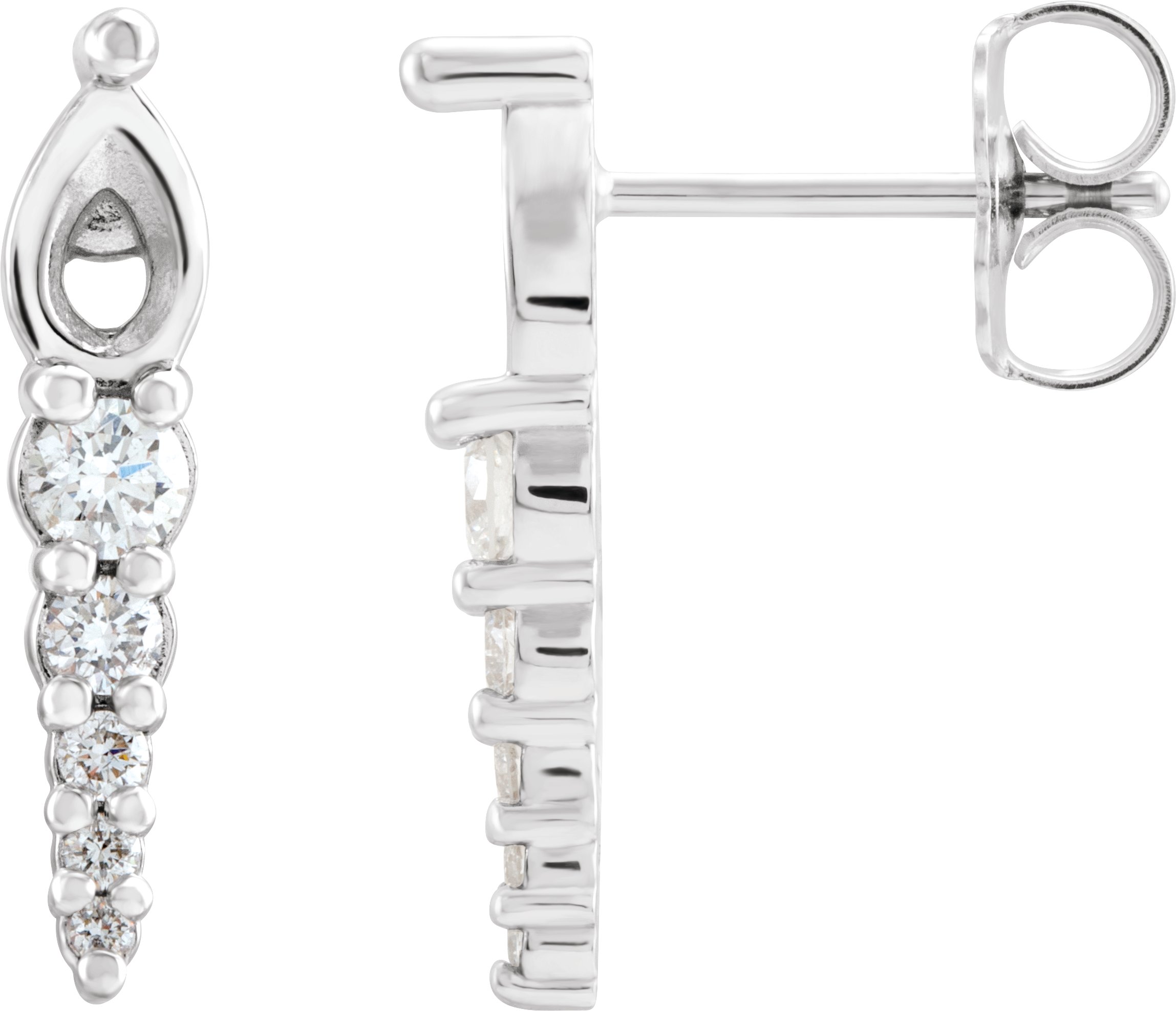 Accented Bar Earrings