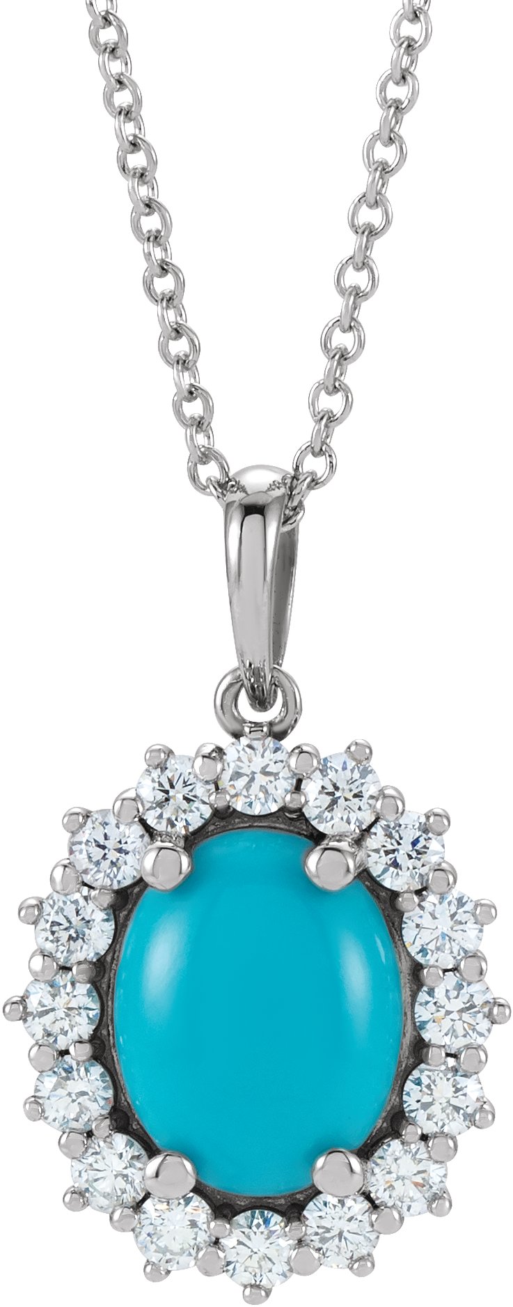 Halo-Style Necklace or Pendant