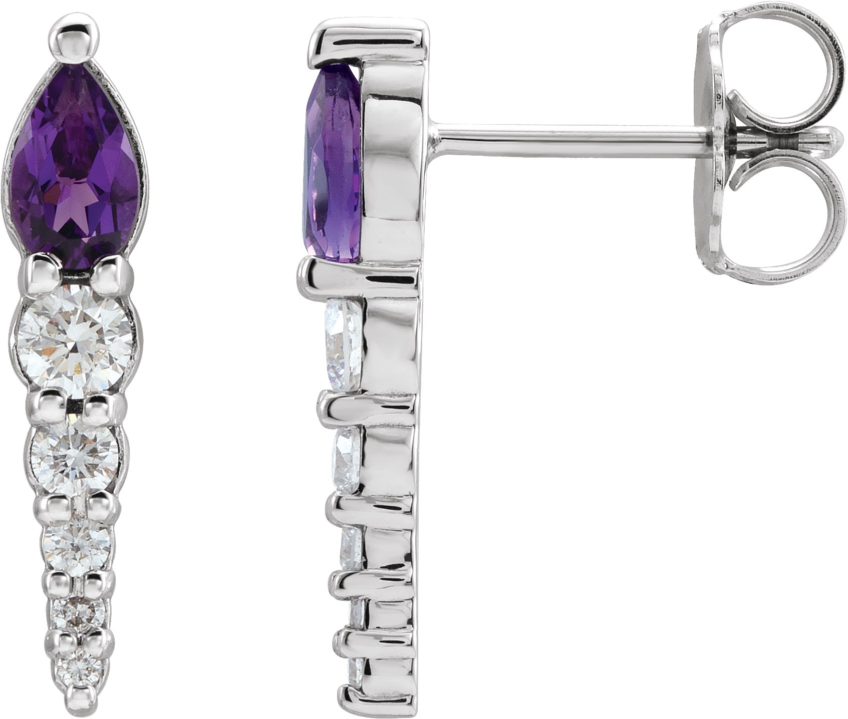 Accented Bar Earrings
