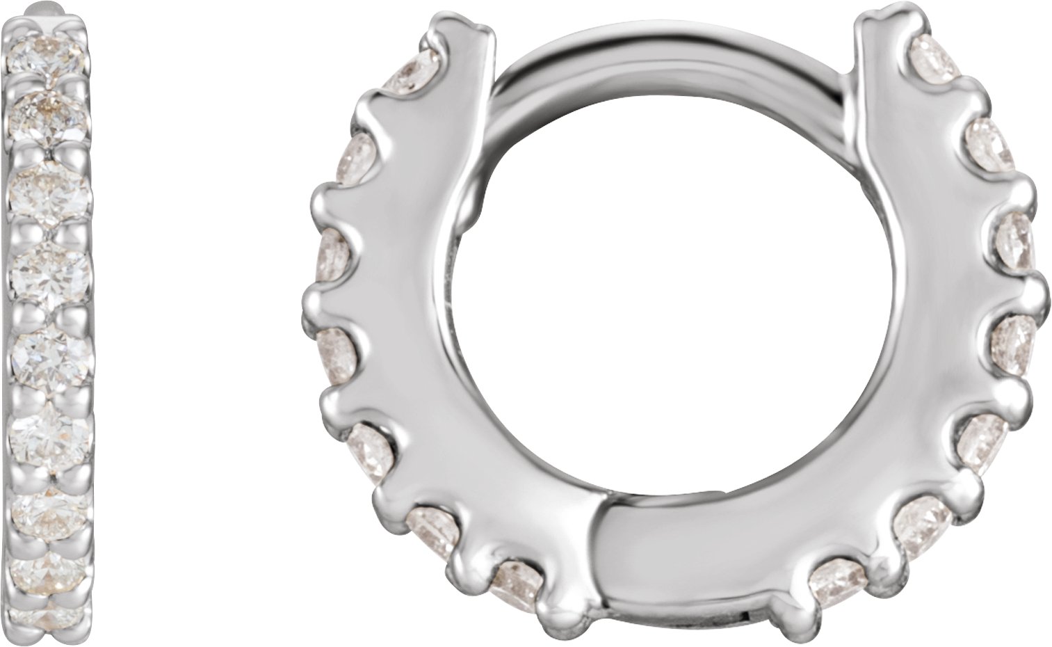 Accented Huggie Earrings