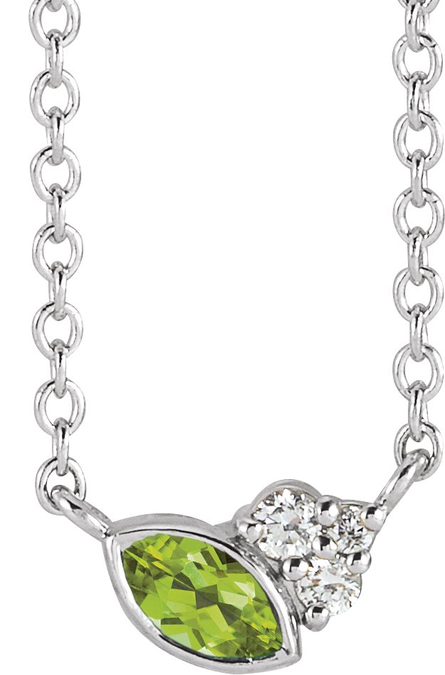 Accented Bezel-Set Necklace or Center